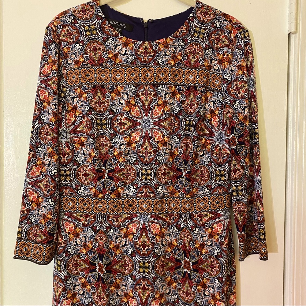Adorne Robby Knit Dress Boho Print - Picture 5 of 7